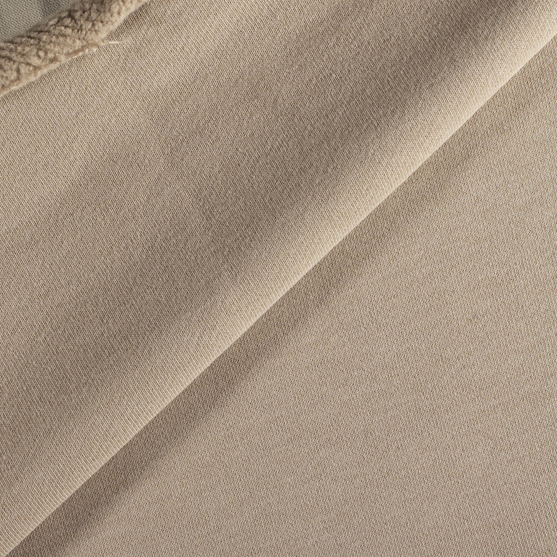 Re-Life Sweat Stoff gerauht - Sand Muster
