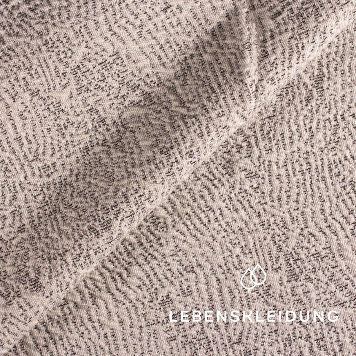 Re-Life Jacquard Relief Waves - Beige Muster – Detailansicht