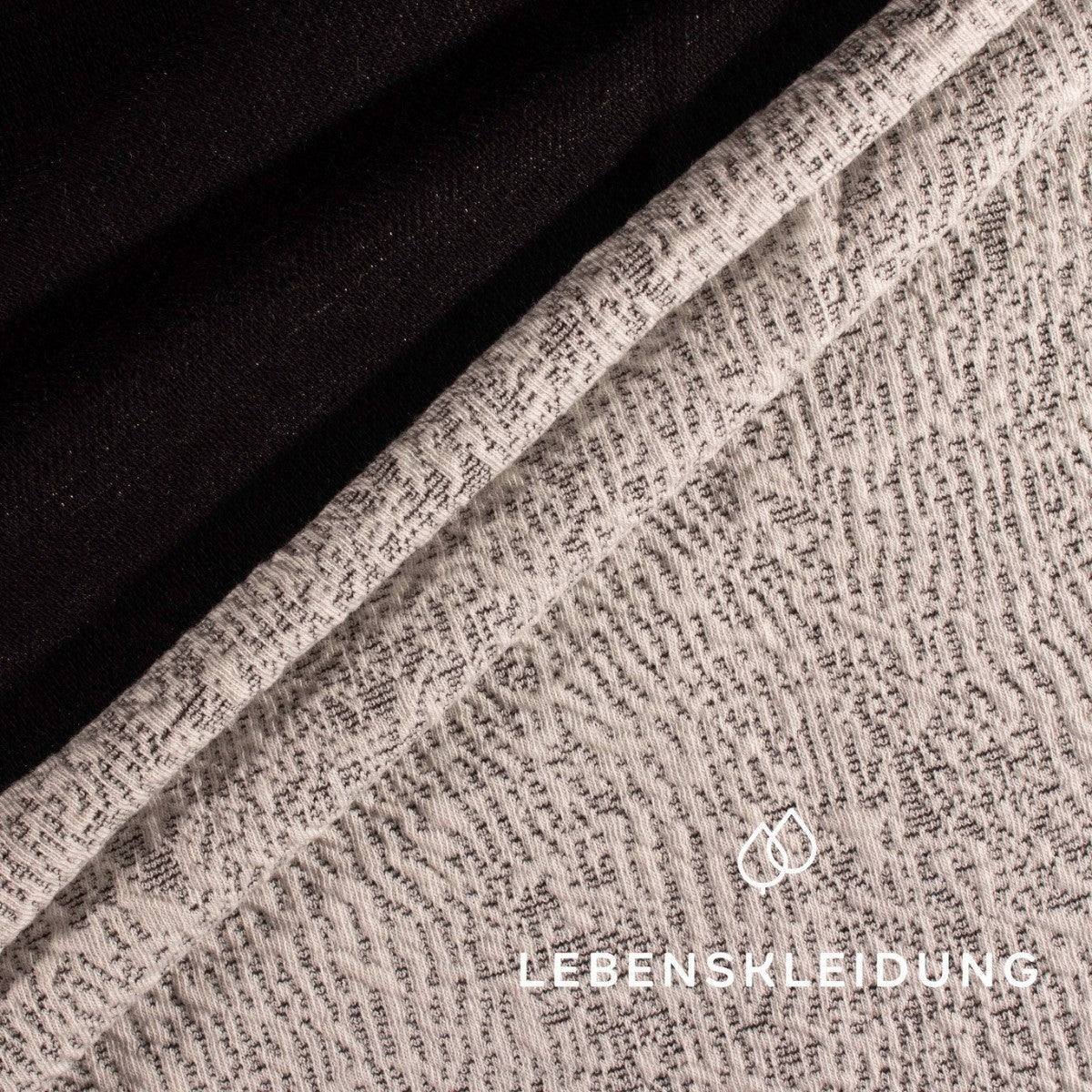 Re-Life Jacquard Relief Waves - Beige Muster