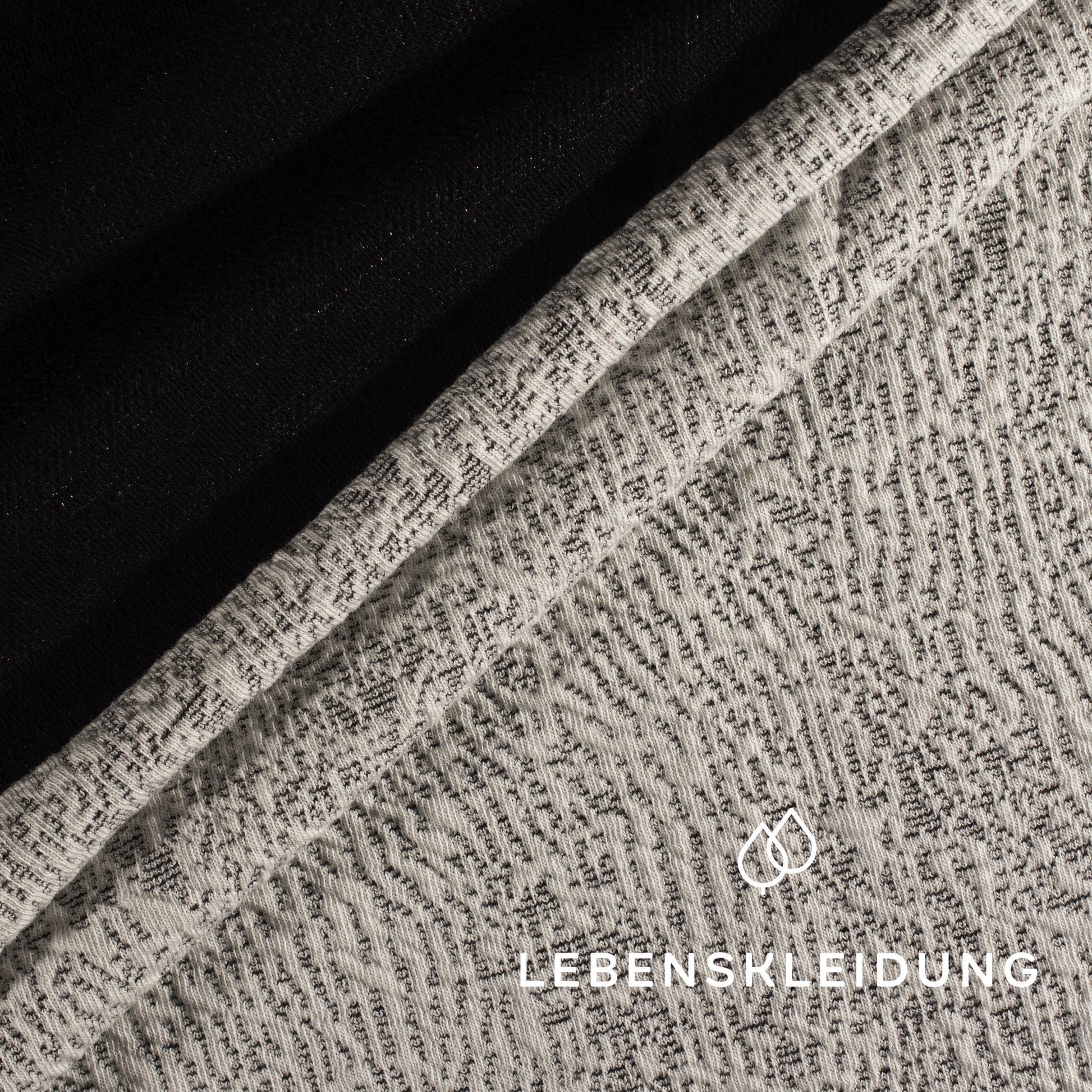 Re-Life Jacquard Relief Waves - Beige – Detailansicht