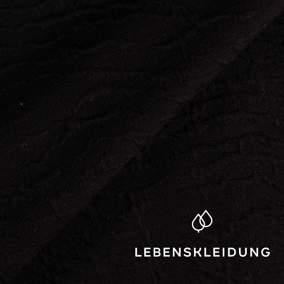 échantillon vagues en relief Jacquard Re-Life - Noir – Vue détaillée