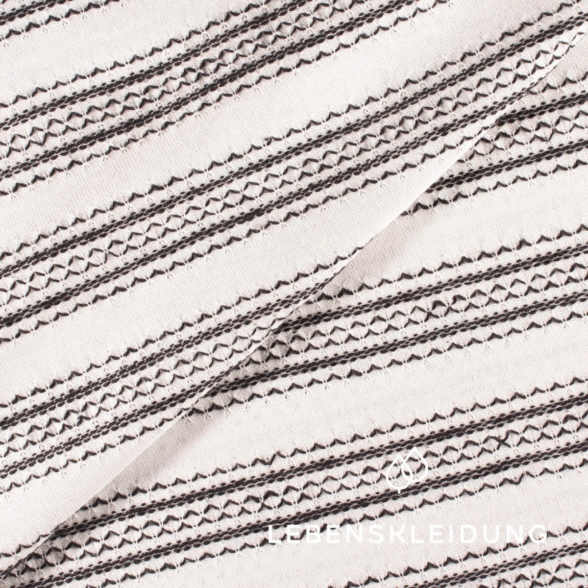 Re-Life Fancy Jersey - Ivory Black