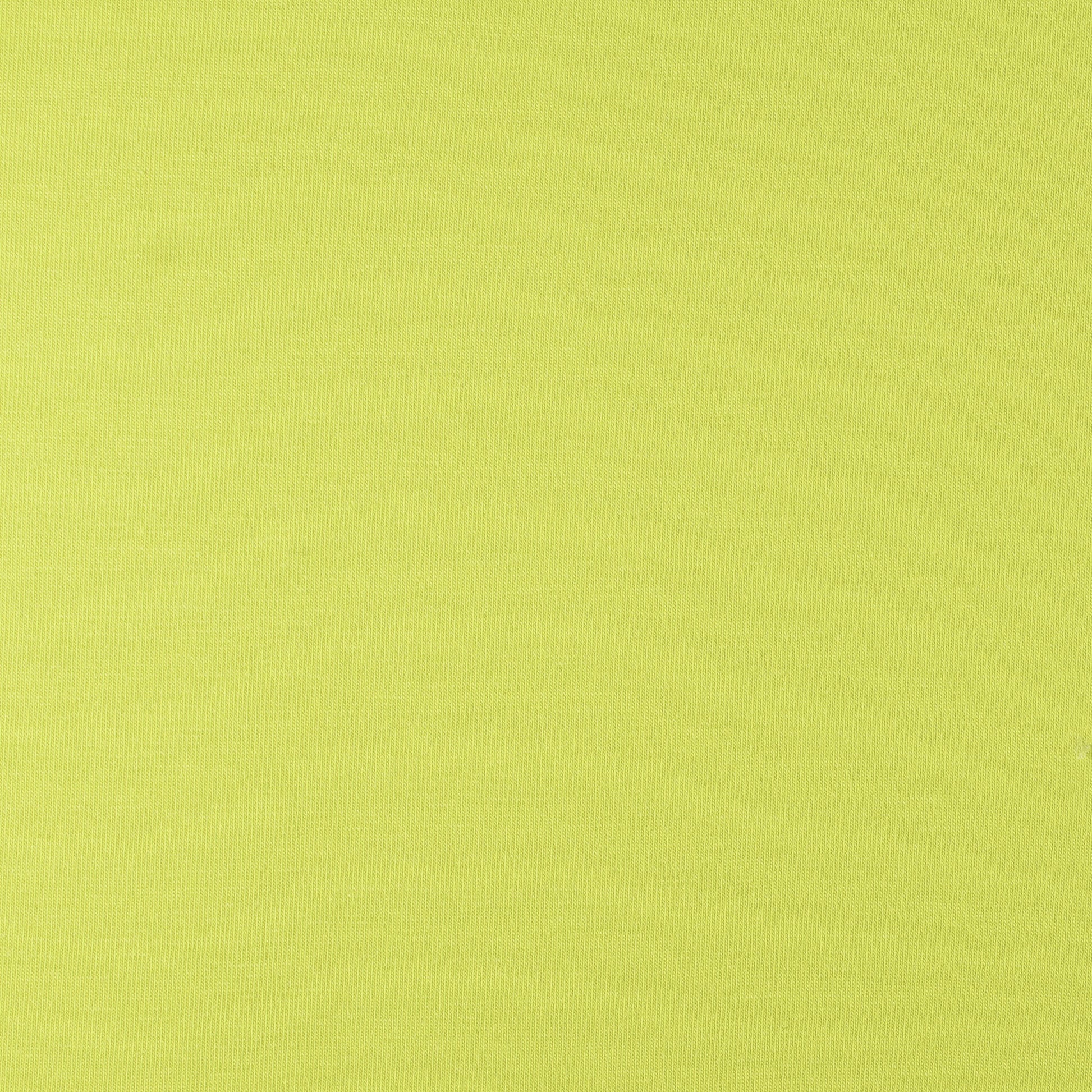 Re-Life Stretch Jersey Stoff - Limette – Detailansicht