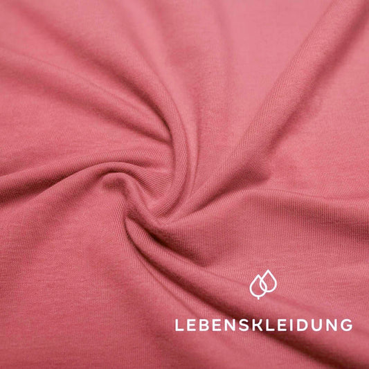 Re-Life Stretch Jersey Fabric - Coral sample