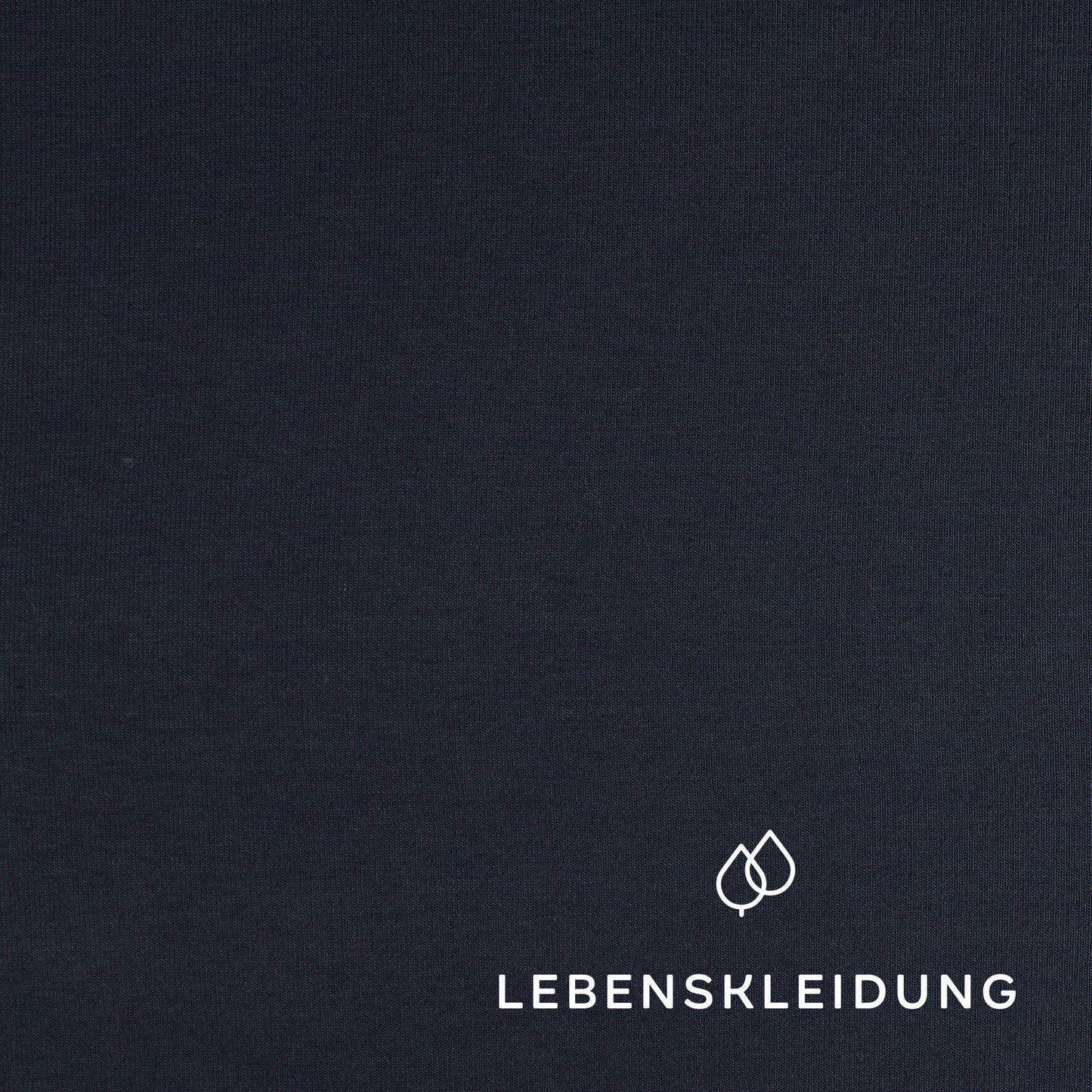 Re-Life Stretch Jersey Stoff - Nachtblau – Detailansicht