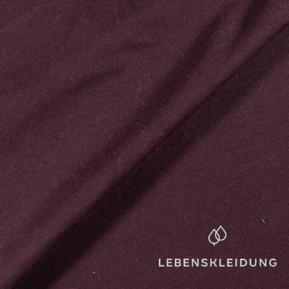 Tissu jersey extensible Re-Life - Raisin foncé – Vue détaillée