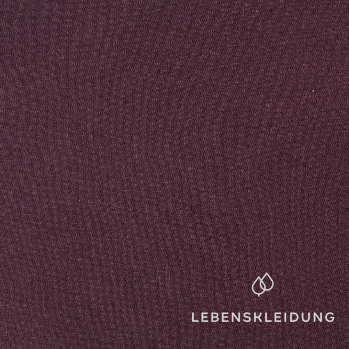 Tissu jersey extensible Re-Life - Raisin foncé – Gros plan