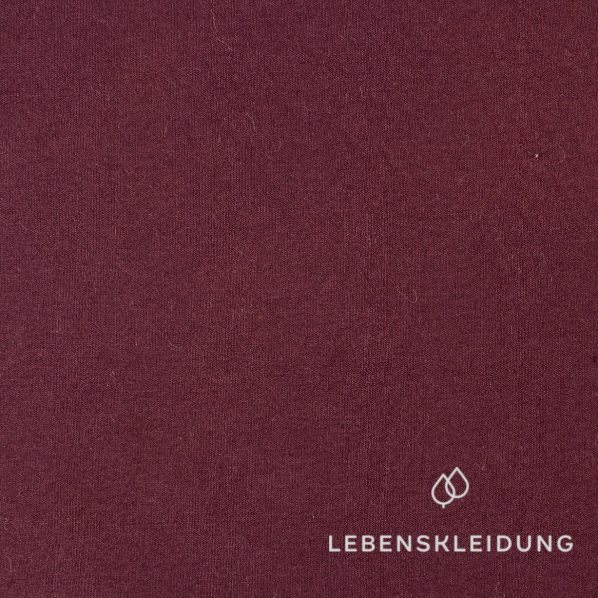 Re-Life Stretch Jersey Stoff - Wine Red Muster – Nahaufnahme