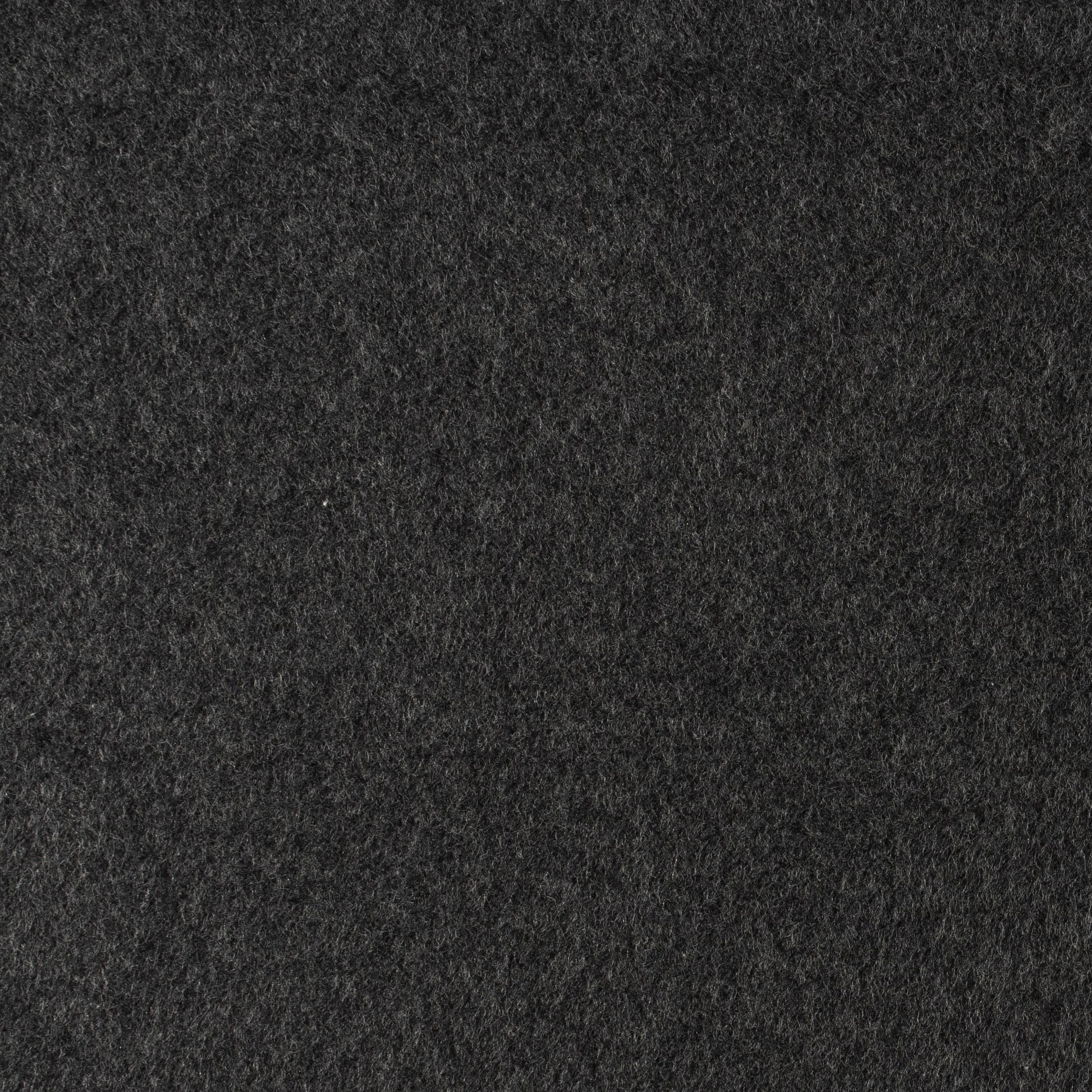 Re-Life Fleece Stoff - Schwarz meliert – Detailansicht