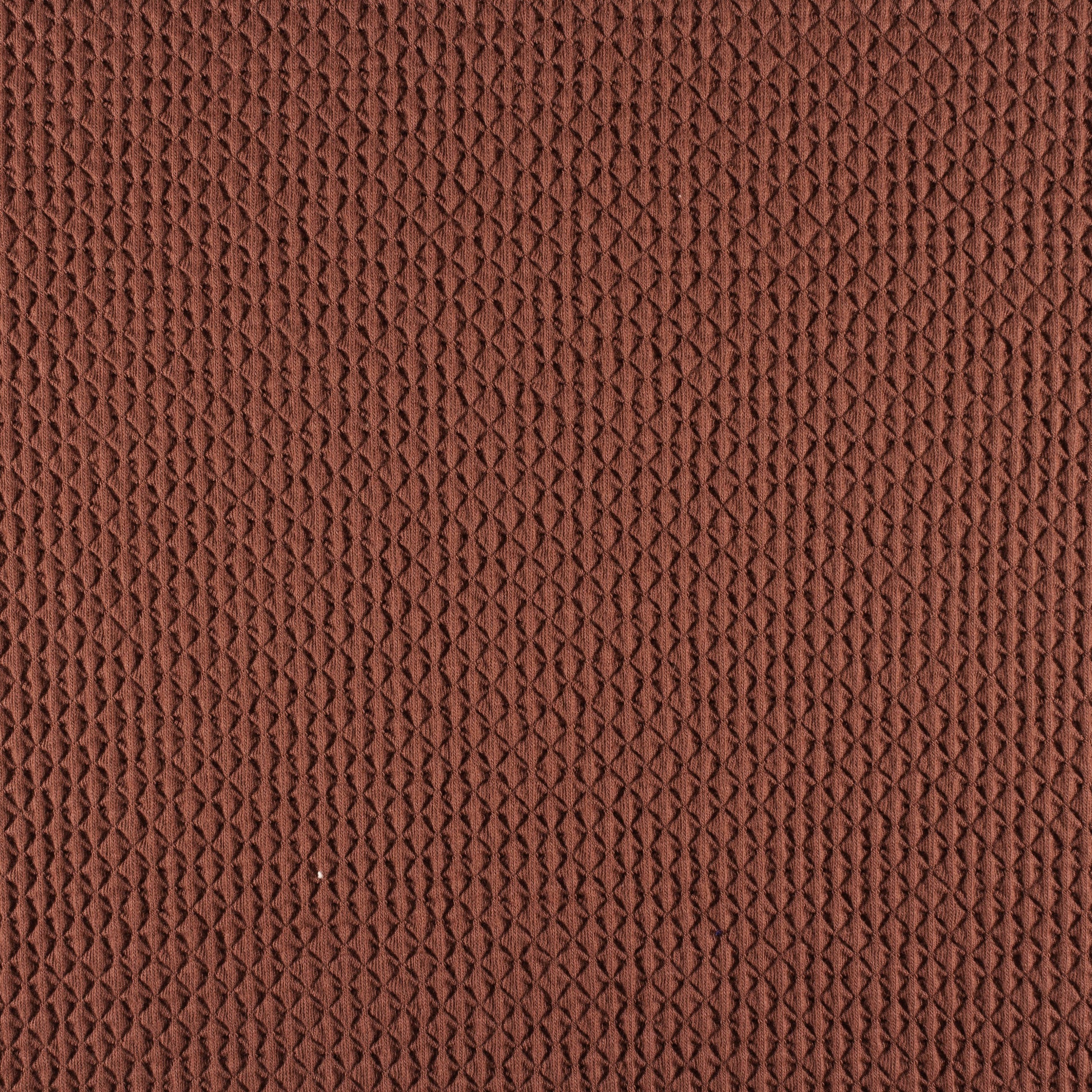 Jersey jacquard Re-Life - Rouge chiné – Gros plan