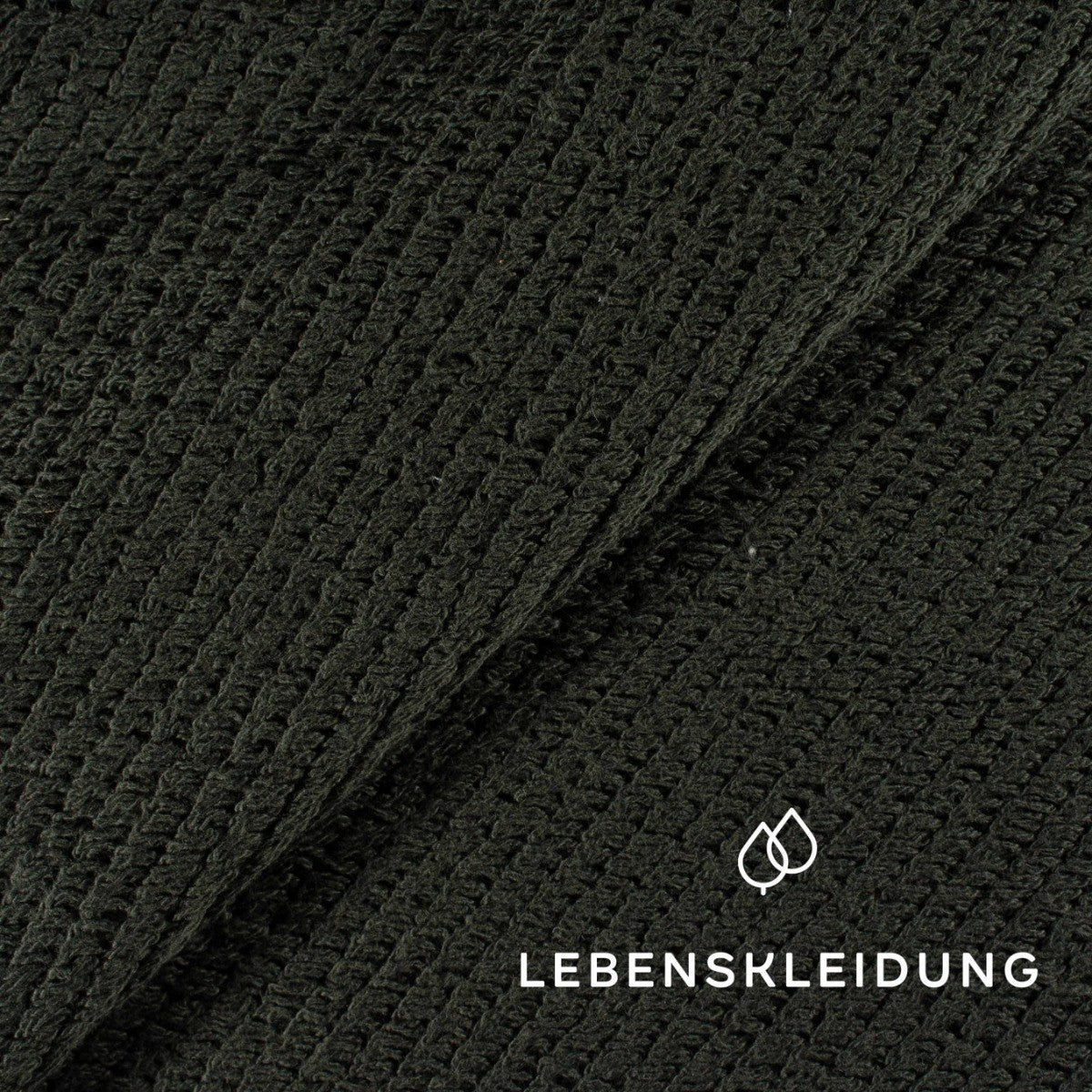 Re-Life Loopy Sweat - Dark Pine sample – Detail view
