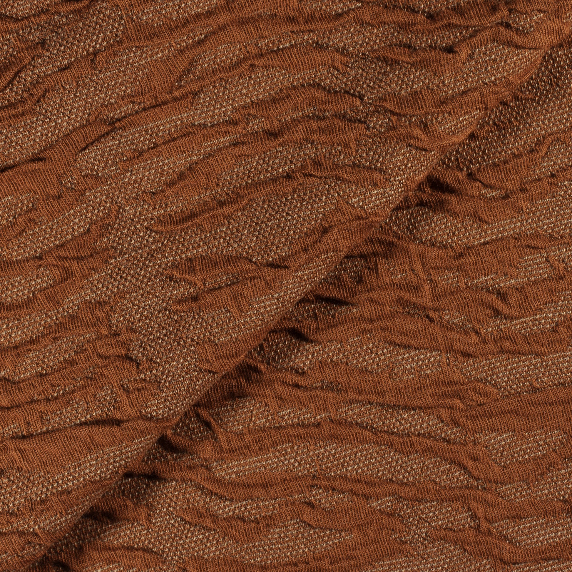 Jersey Jacquard Re-Life - échantillon rouille