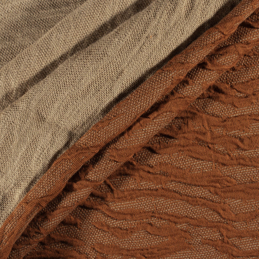 Re-Life Jersey Jacquard - Rust – Detailansicht