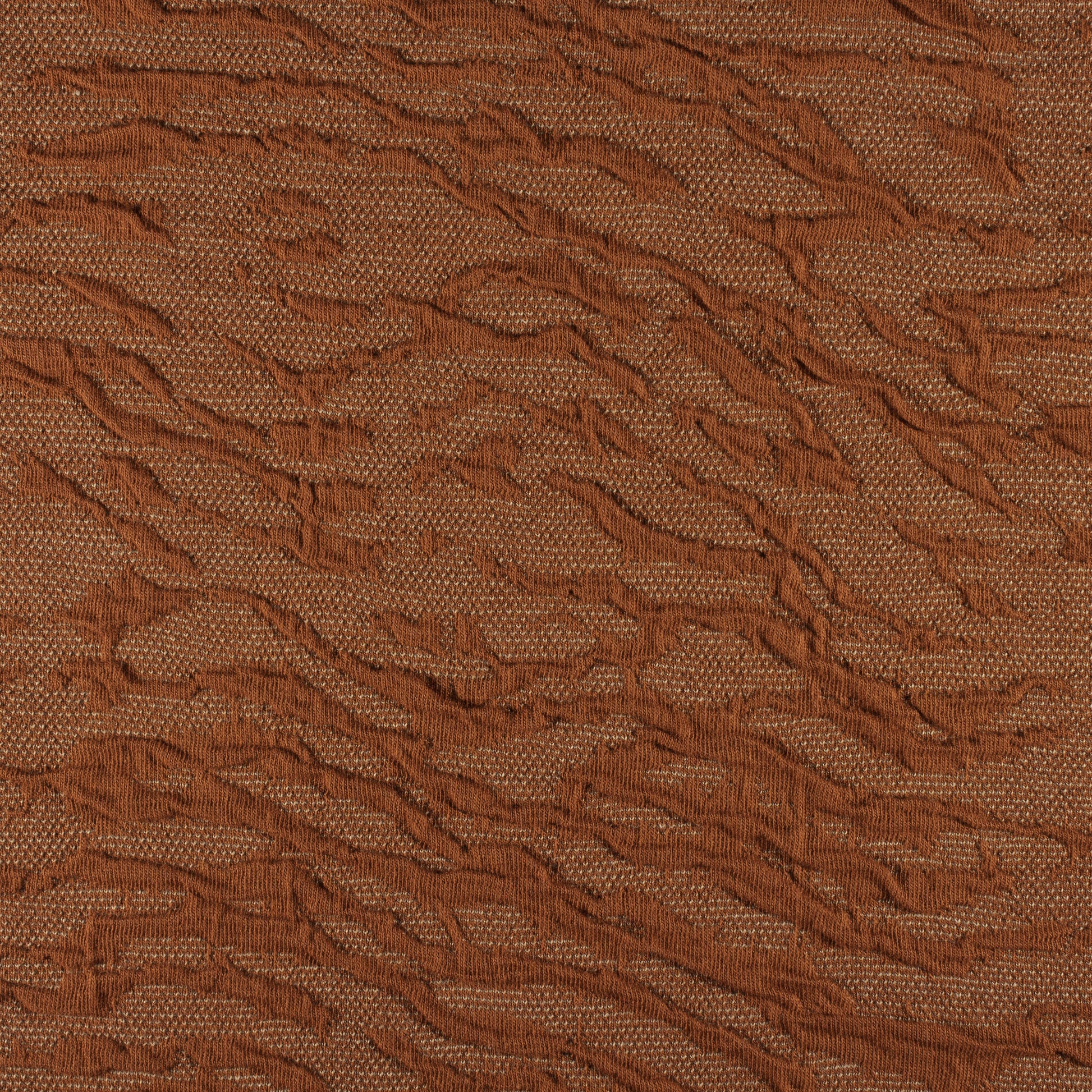 Re-Life Jersey Jacquard - Rust – Nahaufnahme