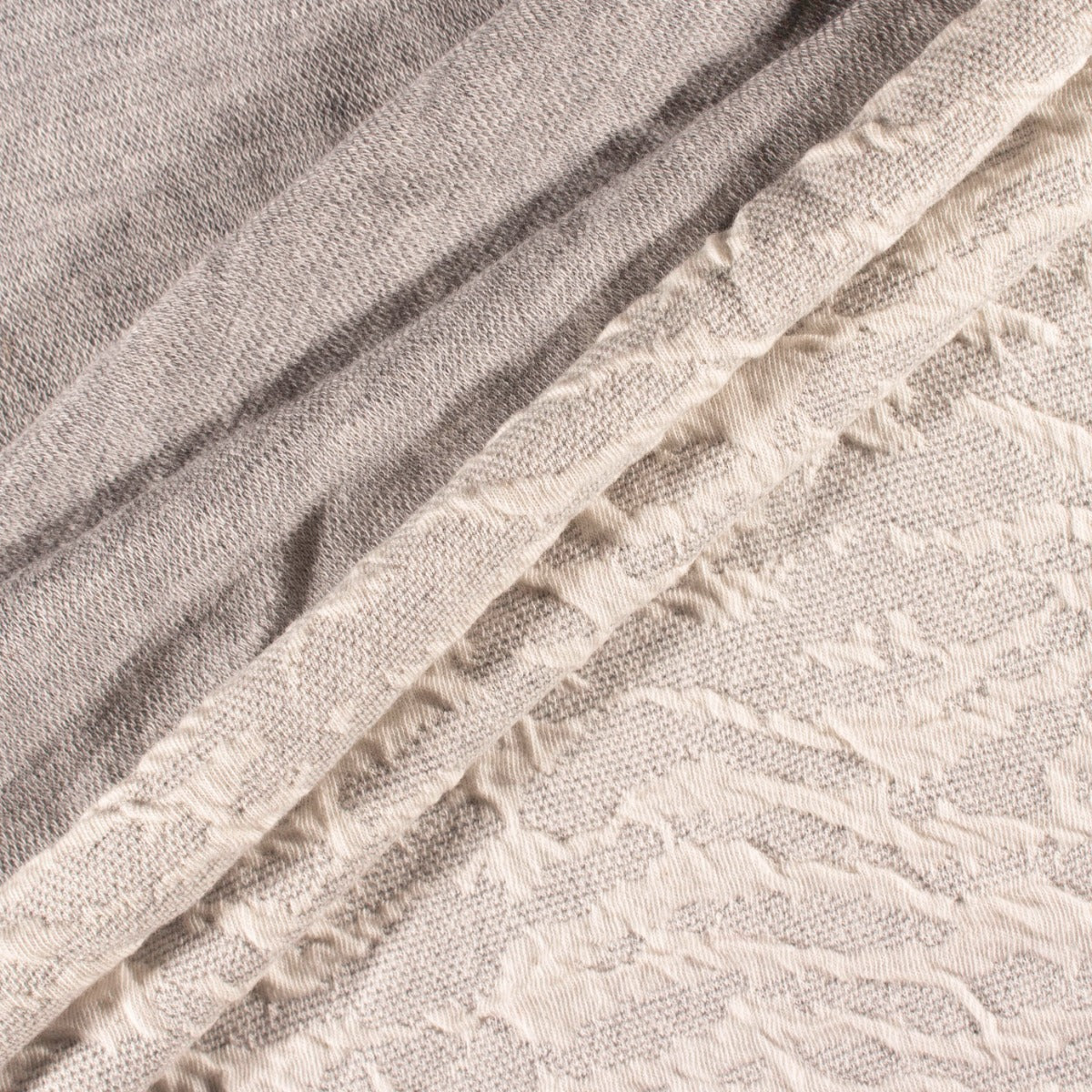 Re-Life Jersey Jacquard - Ecru – Nahaufnahme