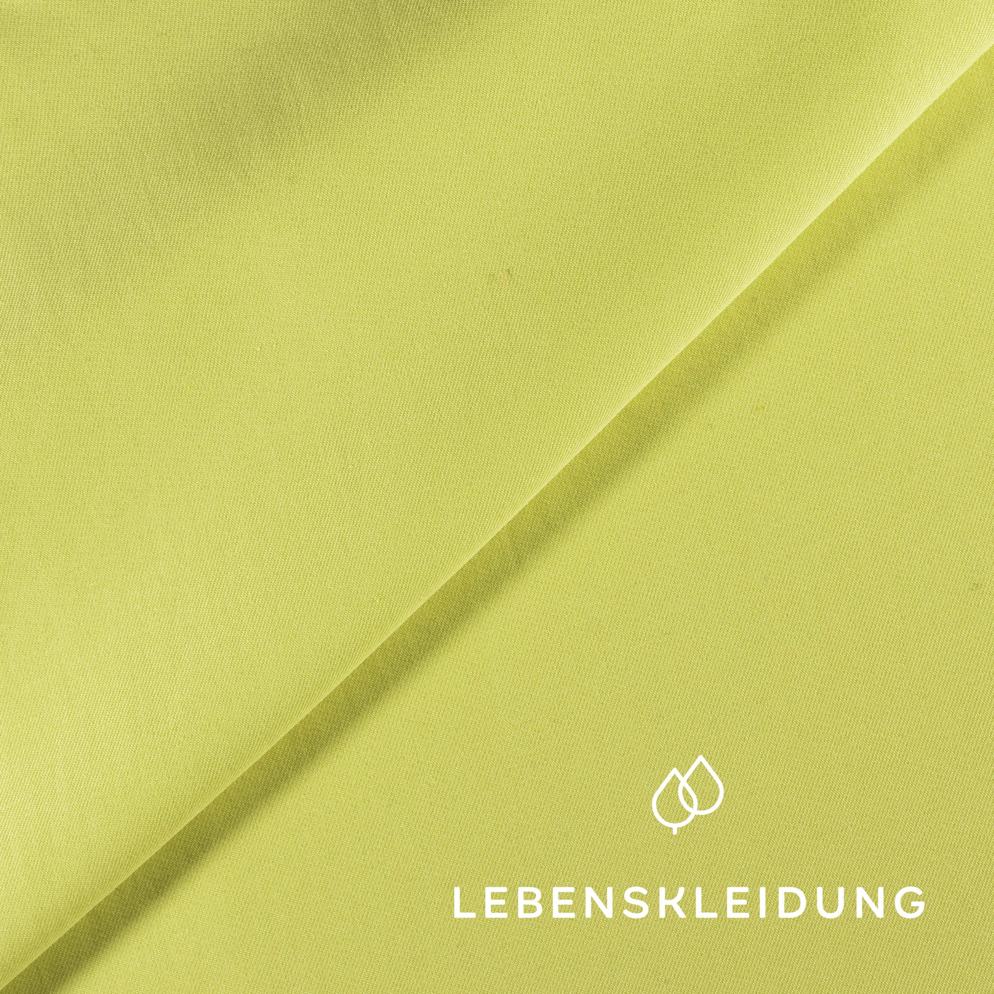 Sergé Tencel Re-Life - échantillon citron vert frais