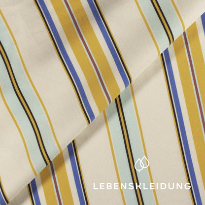 Sergé Tencel Re-Life - Rayures d'été