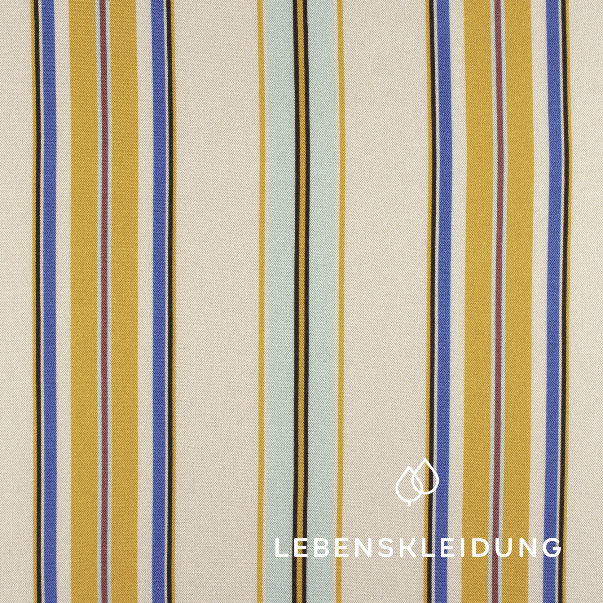 Sergé Tencel Re-Life - Rayures d'été – Vue détaillée