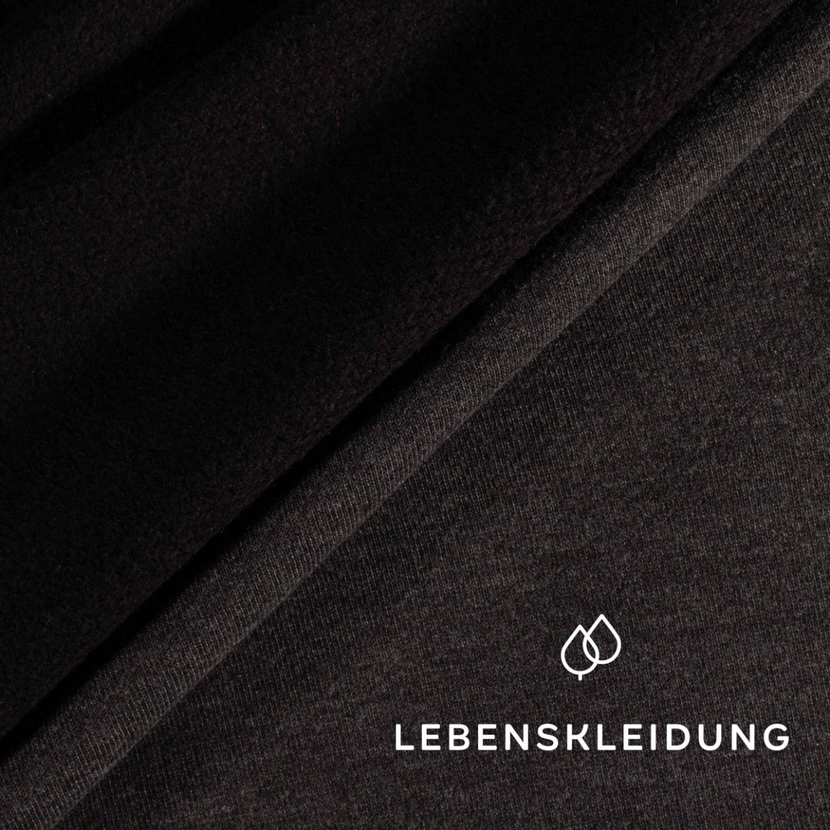 Re-Life Sweat Fabric, Brushed - Anthracite sample