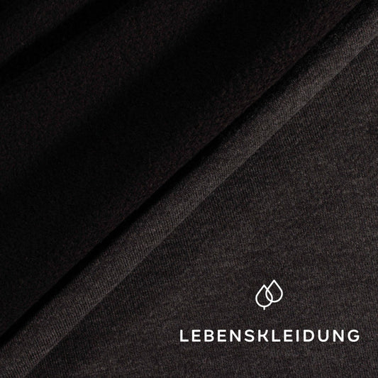 Re-Life Sweat Fabric, Brushed - Anthracite sample