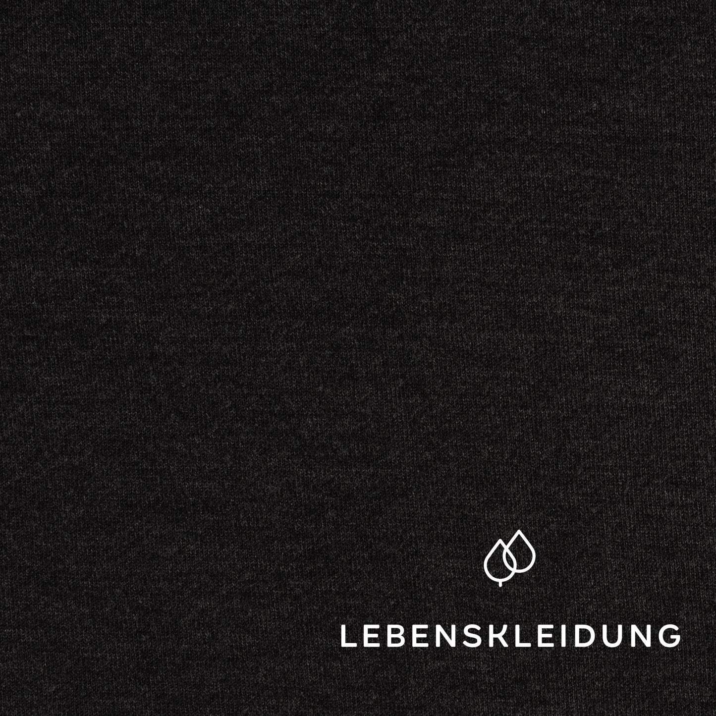 Re-Life Sweat Stoff gerauht - Anthrazit – Nahaufnahme