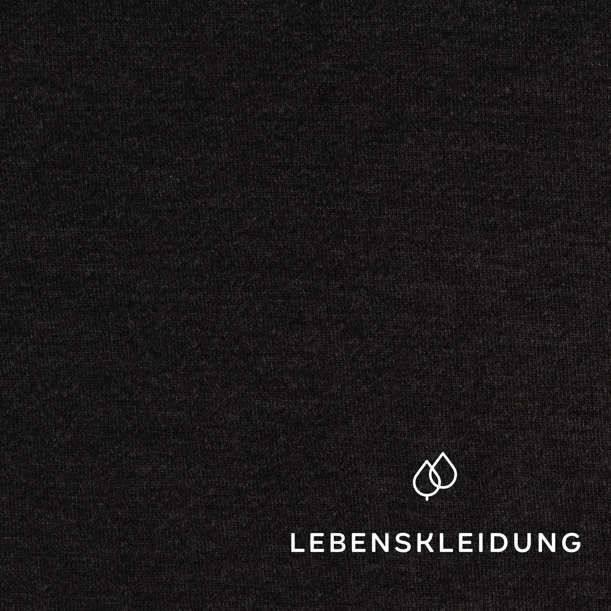 Re-Life Sweat Stoff gerauht - Anthrazit – Nahaufnahme