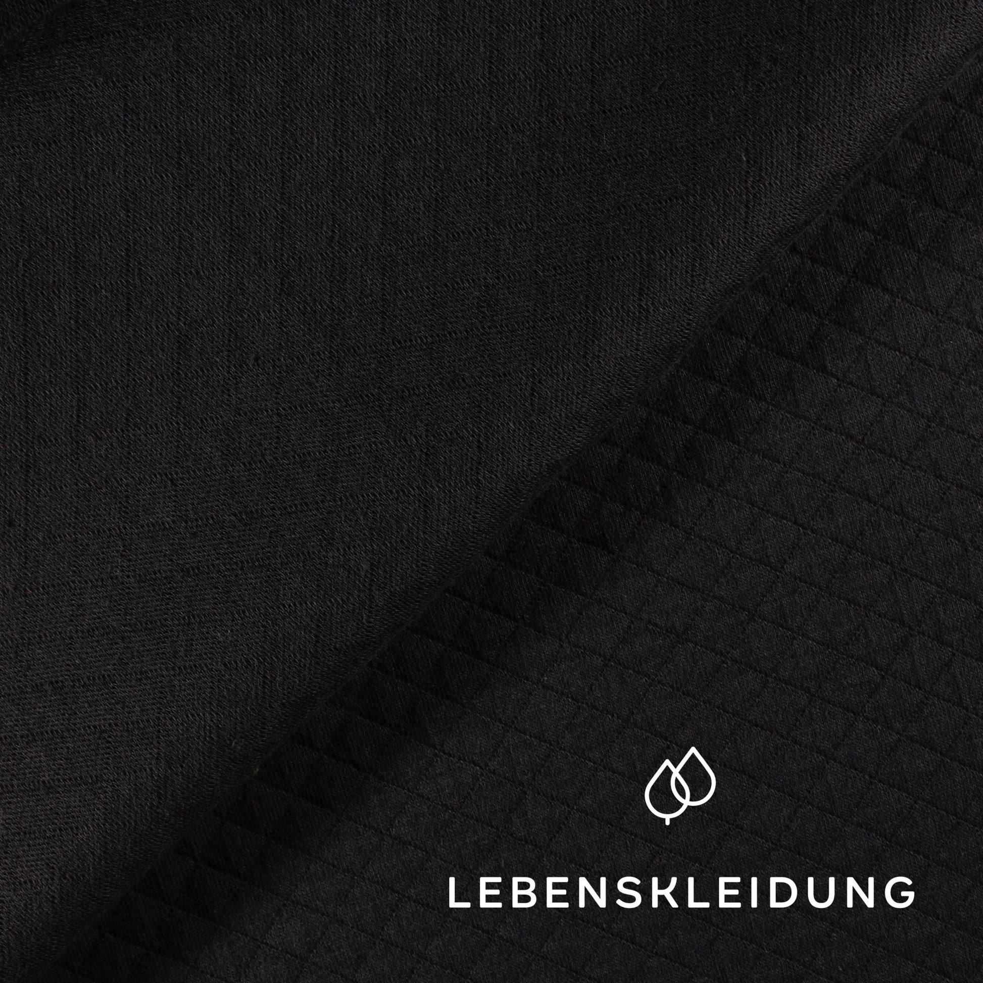 Re-Life Jersey Jacquard - Anthrazit – Detailansicht