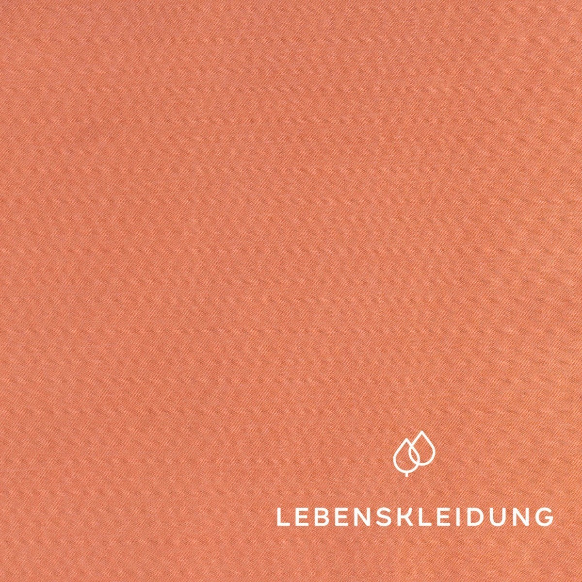 Sergé Tencel Re-Life - Orange – Vue détaillée