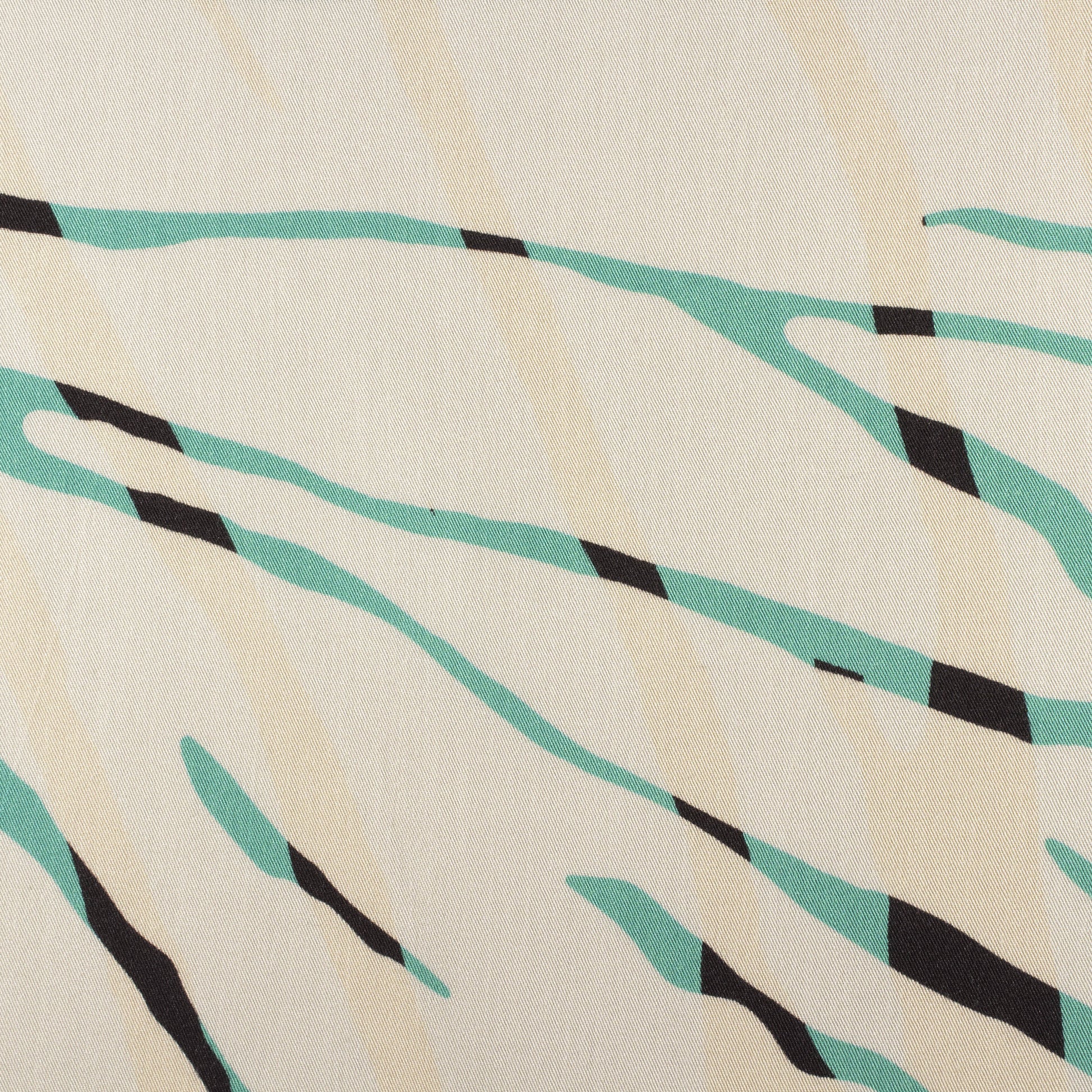 Sergé Tencel Re-Life - Imprimé vert – Vue détaillée