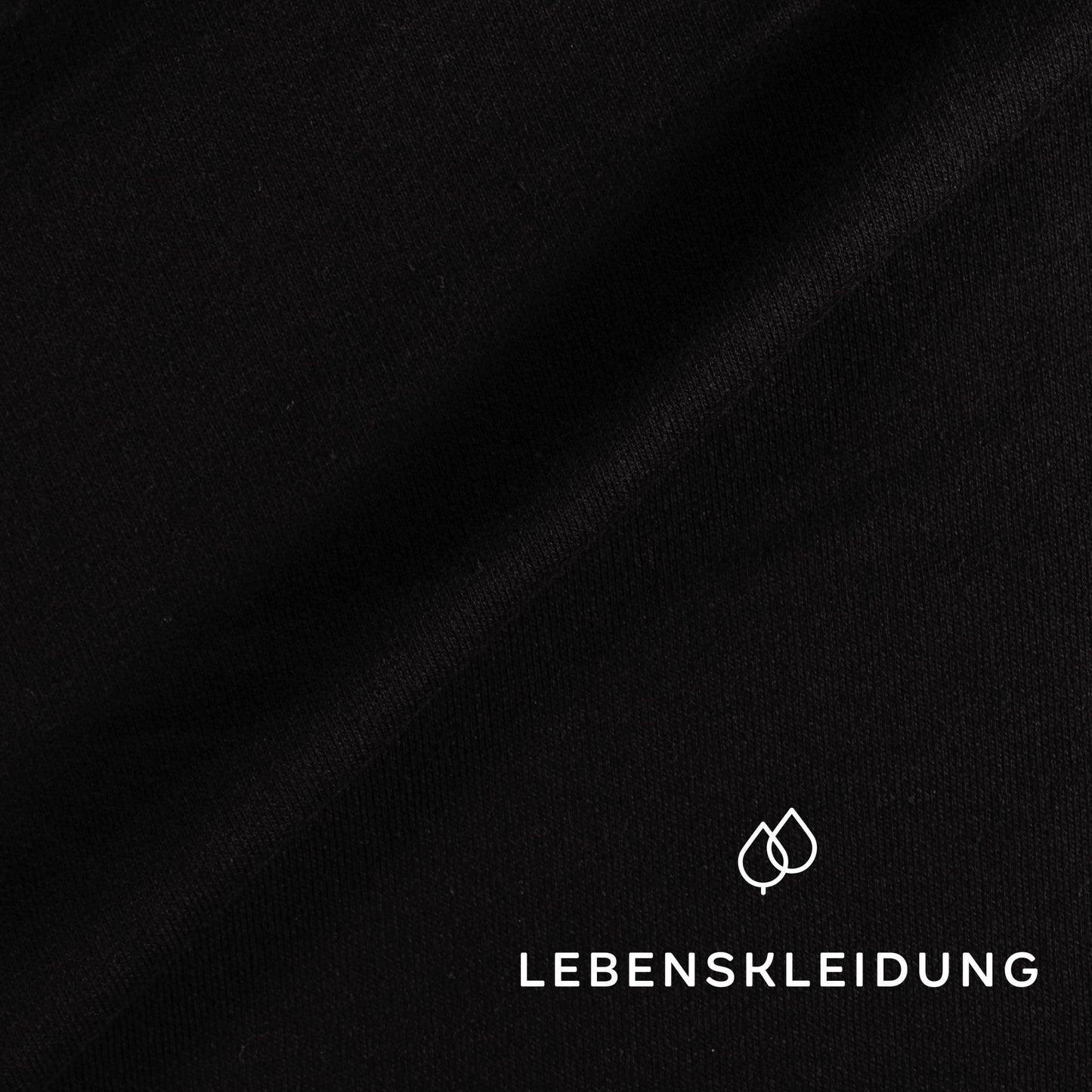 Tissu Re-Life Sweat rêche - Noir