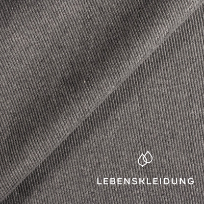 Re-Life RIB 2x1 (cuffs) fabric - heather grey / dark