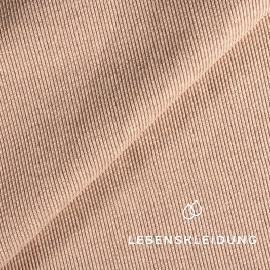 Re-Life RIB 2x1 (Bündchen) Stoff - Nude meliert