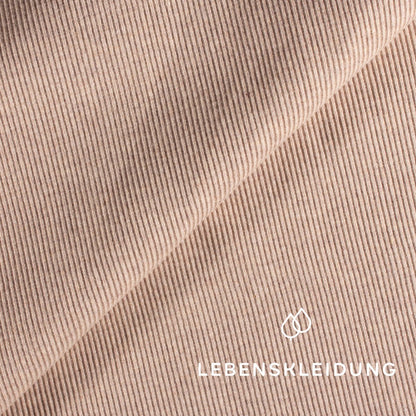 Tissu Re-Life RIB 2x1 (poignet) - échantillon chiné nude