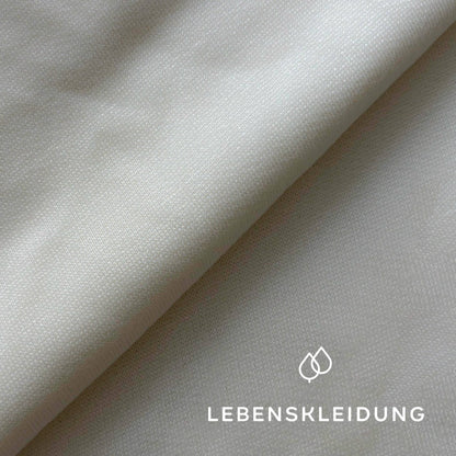 Tissu Re-Life Sweat Lyocell - Mélange Seacell - Beige – Gros plan