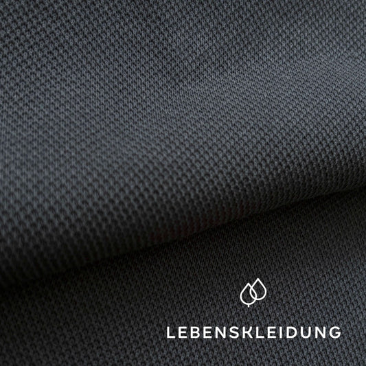 Re-Life Ponte di Roma Double Jersey Interlock - Grey – Detail view