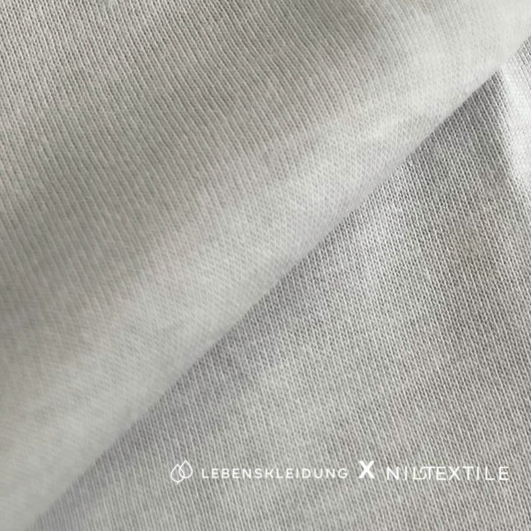 Jersey simple recyclé Re-Life NILCOTT® Active Comfort gris 150 g/m² - Gris – Vue détaillée