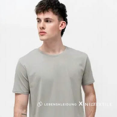 Jersey simple recyclé Re-Life NILCOTT® Active Comfort gris 150 g/m² - Gris