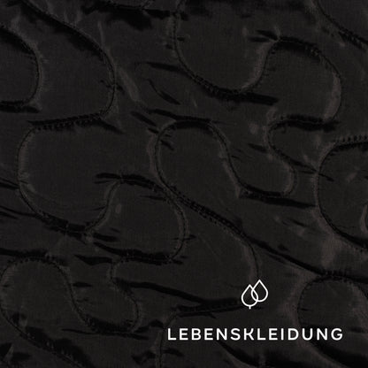 Tissu en flanelle biologique - échantillon noir – Vue détaillée