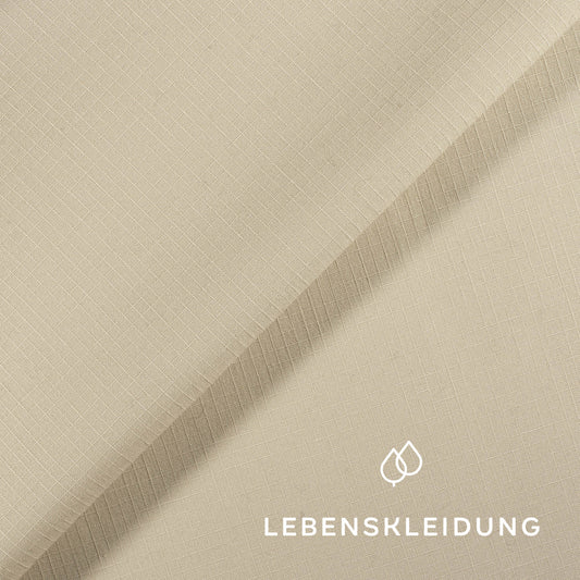 Organic ripstop - Cream sample – Detail view