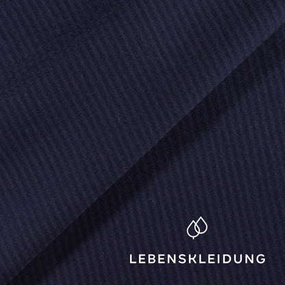 Seersucker en coton biologique - Bleu