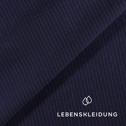 Seersucker en coton biologique - échantillon bleu