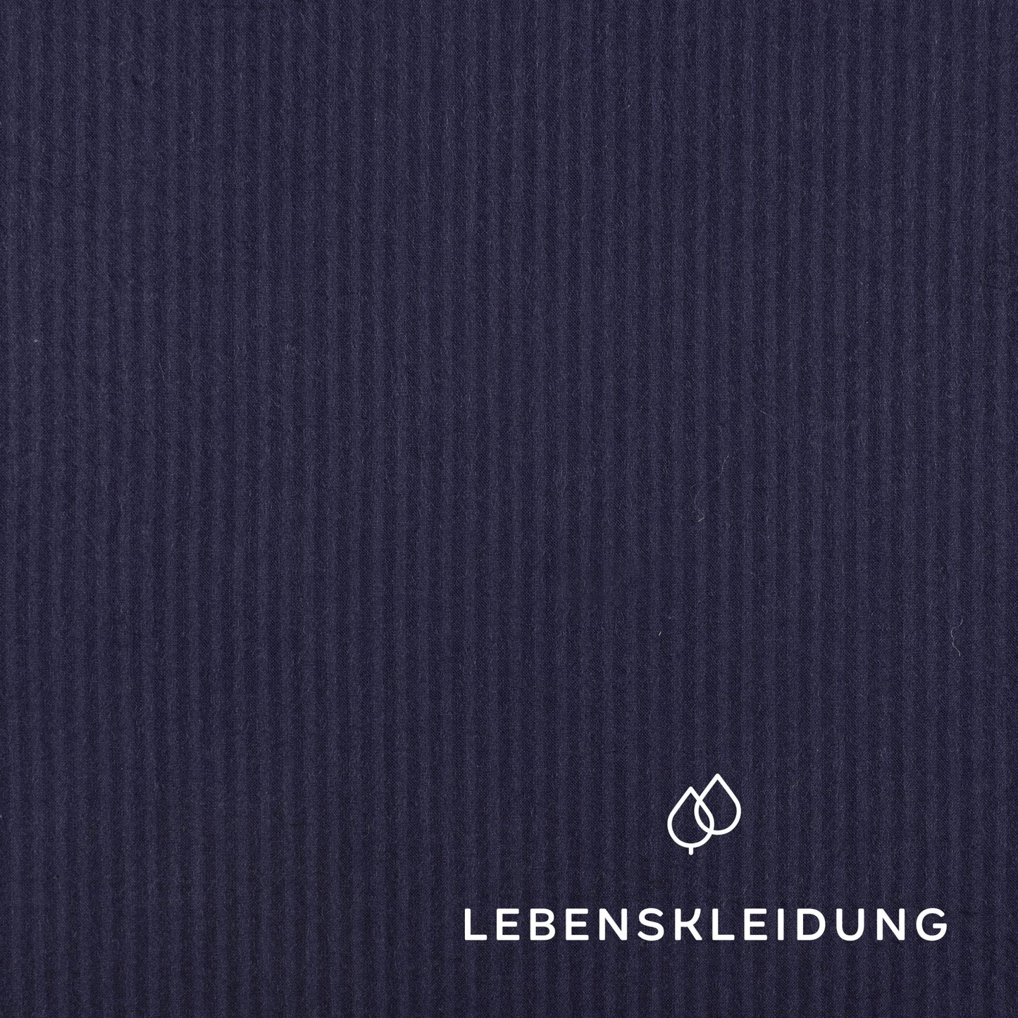 Seersucker en coton biologique - Bleu – Vue détaillée