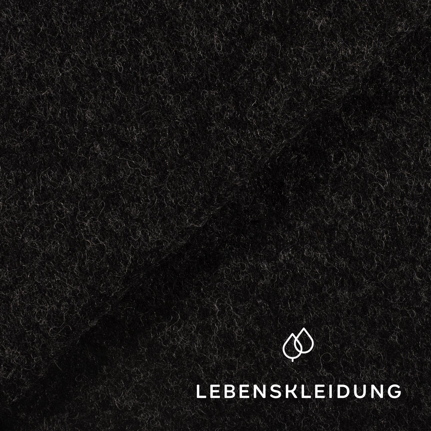 Bio Wolle Baumwolle Fleece - Anthrazit Muster