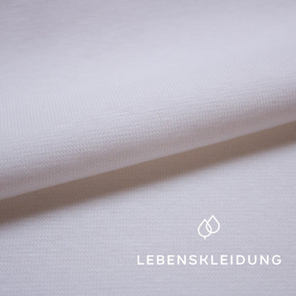 Organic ribbing fabric - white sample