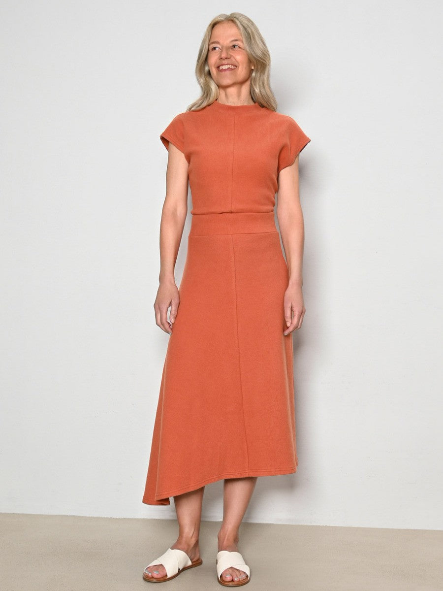 Schnittmuster Asymmetrischer Jersey Rock – Stoffstruktur