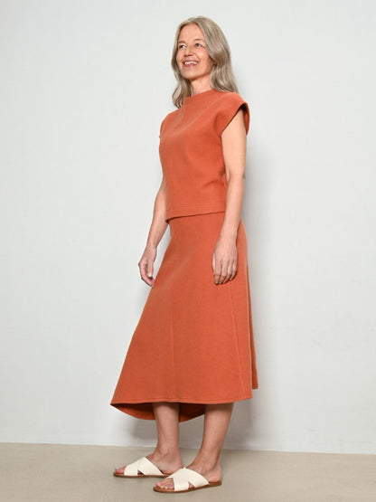 Schnittmuster Asymmetrischer Jersey Rock – Ansicht 5