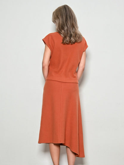 Schnittmuster Asymmetrischer Jersey Rock – Ansicht 6