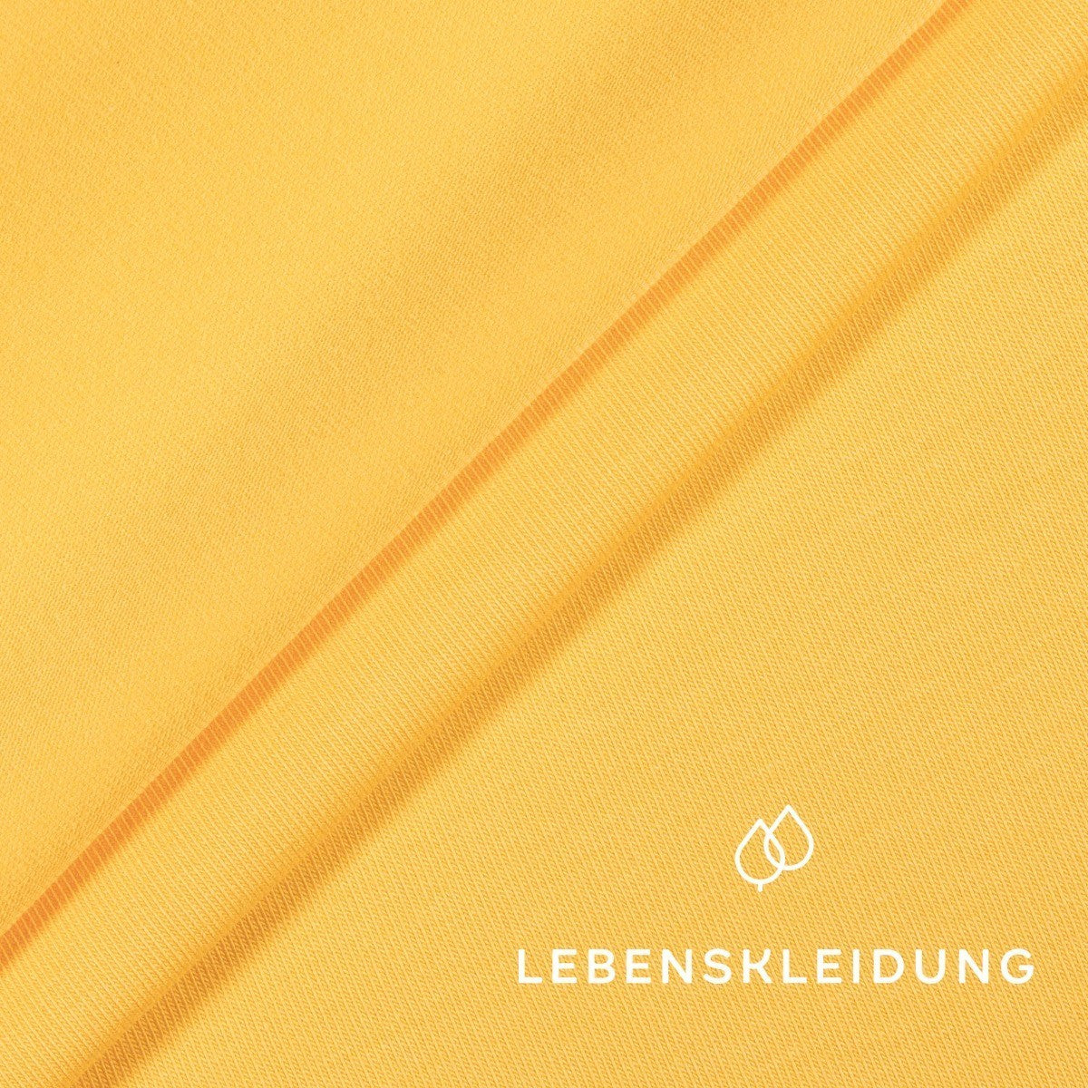 Stretch jersey fabric - Sunflower sample – Close-up
