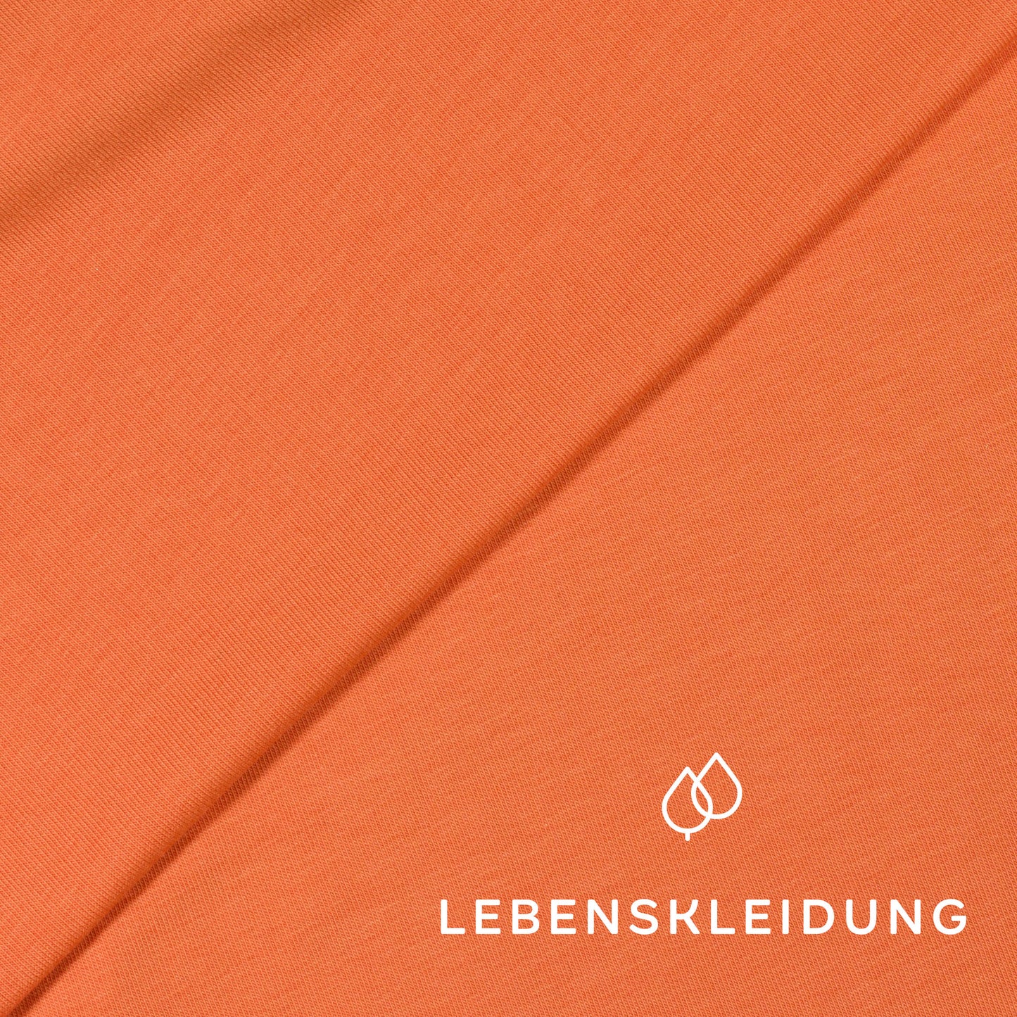 Bio Stretch Jersey Stoff - Apricot Sunset Muster