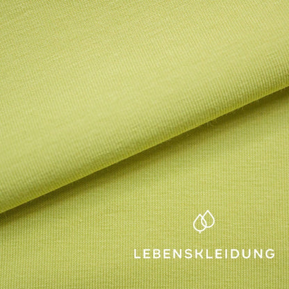 Organic stretch jersey fabric - Soft Moss